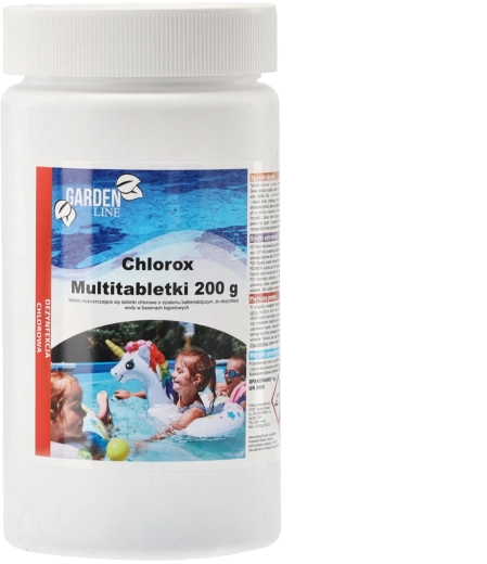 Klor-multitabletter CHLOROX 200 g, pakke 1 kg