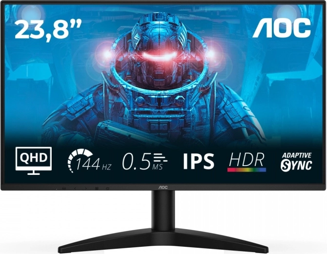 monitor 23,8" ips 144 hz s hdmi og displayport