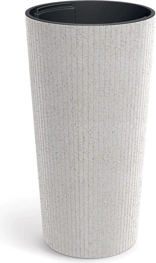 Plantekrukke Lamia Slim Eco Wood 30 cm – hvid
