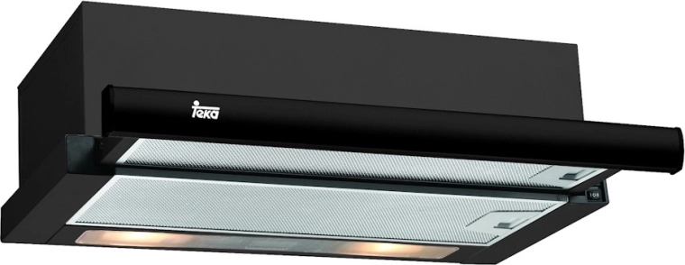 Teleskopisk køkkenemhætte TL 6310 sort