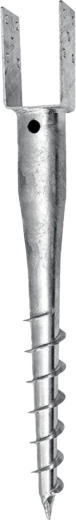 Jordskrue med U-beslag 700 × 70 × 60 × 100 mm, 4 mm