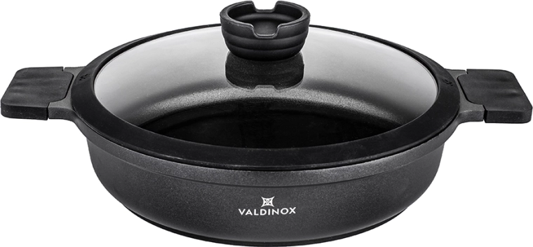 Valdinox expert kasserolle 28 cm med låg 3,5 l
