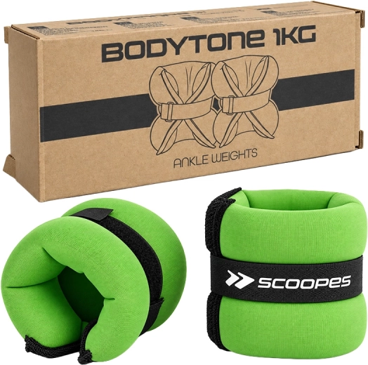 BodyTone håndledsvægt 1 kg grøn - 1 stk.