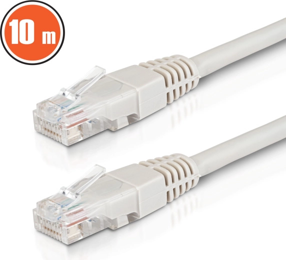 Netværks-patchkabel UTP CAT6 CCA 10 m gråt