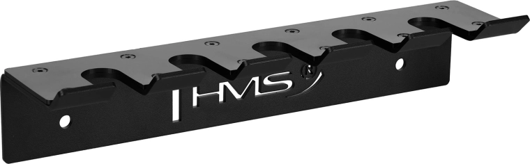 Vægmonteret holder til 5 olympiske vægtstænger HMS