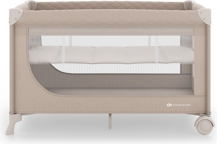 Kinderkraft Leody Up rejseseng 2-i-1 – beige
