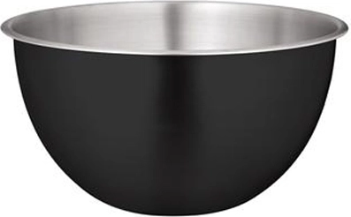 Skål af rustfrit stål i mat sort, 17 cm