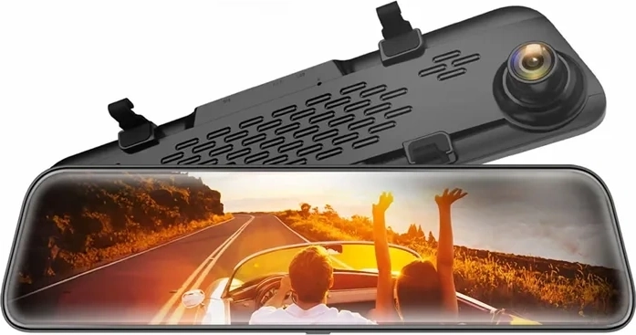 Dashcam til bakspejlet WOLFBOX G840S 4K med GPS og 32 GB-kort