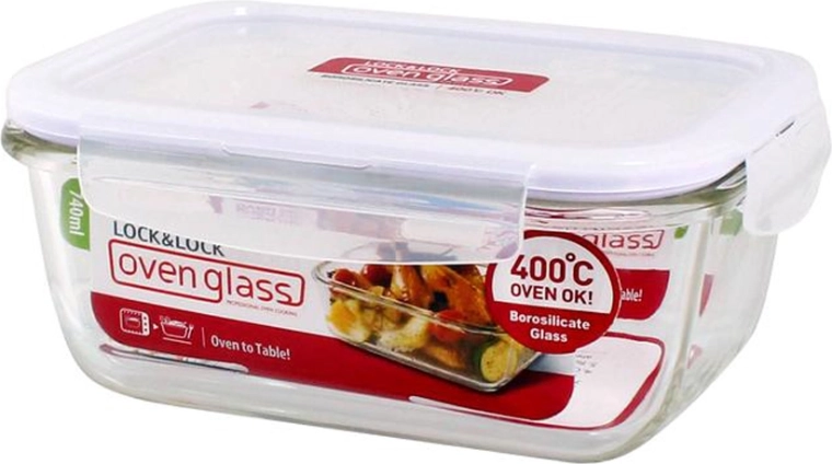 Glasbageform med låg 740 ml af borosilikatglas