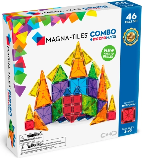Magnetisk byggesæt Magna-Tiles combo 46 dele