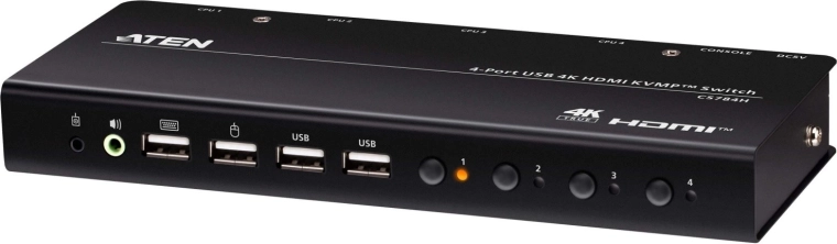 4-port USB HDMI KVMP-switch 4K