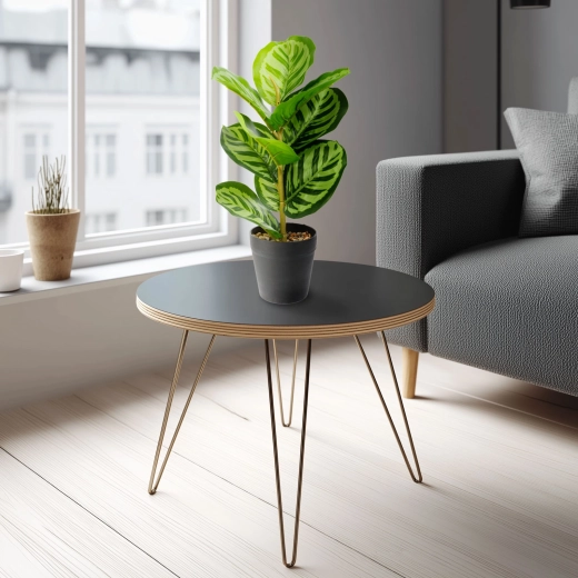 Dekorativ kunstig zebrabladplante grøn 34 × 9 cm