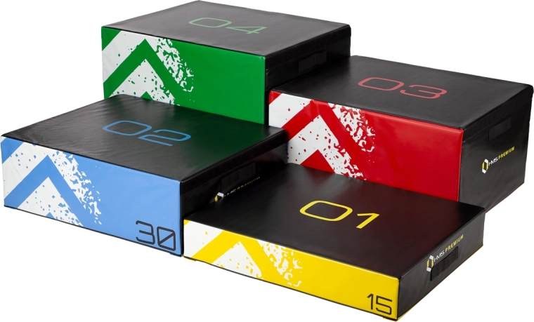 Sæt af bløde plyometriske bokse HMS Premium PYBS01