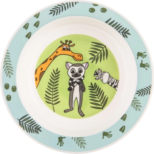 Børne dyb tallerken Safari 16 cm