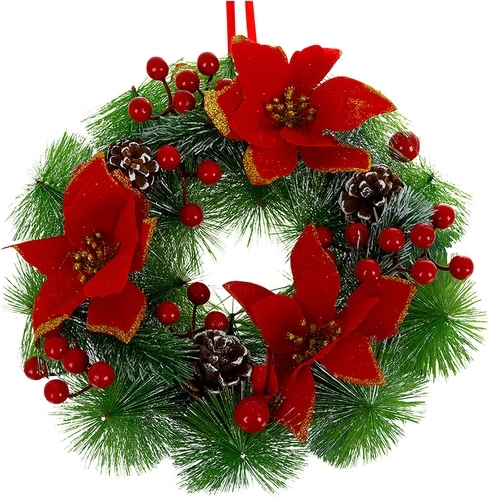 Ruhhy julekrans 30 cm