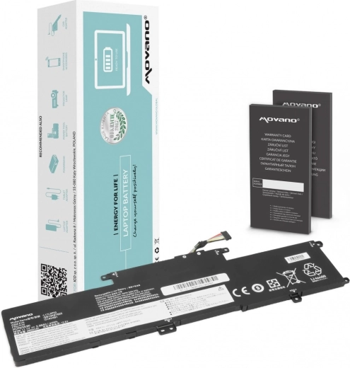 Movano-batteri til Lenovo ThinkPad Yoga L380 og L390 L17L3P53 3990 mAh 44 Wh