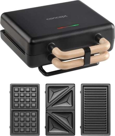 Sandwichtoaster 3 i 1 Concept SV3091 sort