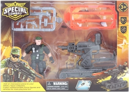 Militærsæt med maskingevær til børn