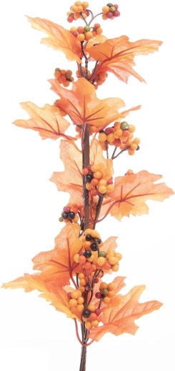 Kunstig efterårsgren, orange, 60 cm