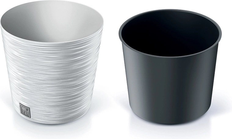 Furu Round blomsterpotte 25 cm hvid