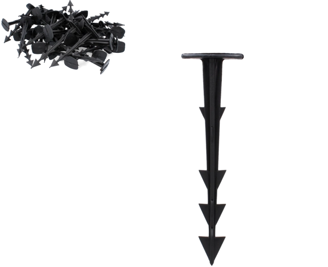 Sæt med 50 pløkker til fastgørelse af agrotextil 12,5 cm