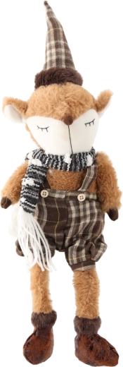 Jule-ræv med hængende ben 35 cm