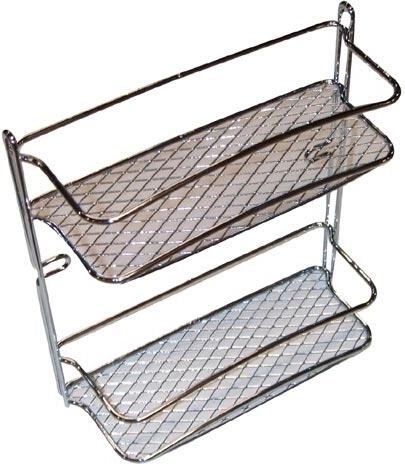 Badeværelseshylde STAR, 2 niveauer, krom, 23 × 10 × 26 cm