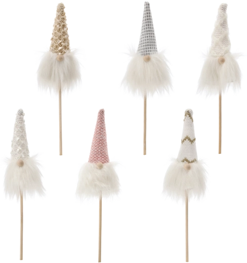 Juleskægtrænisse på pind til urtepotte 24 cm