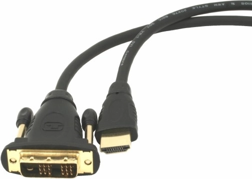HDMI–DVI-kabel 1,8 m med forgyldte stik