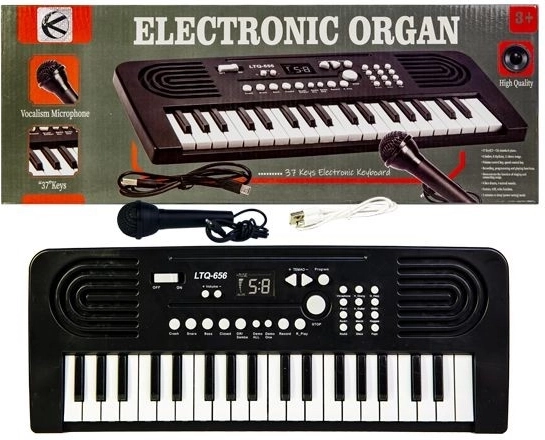 Børneorgel (keyboard) med mikrofon - 1 stk.
