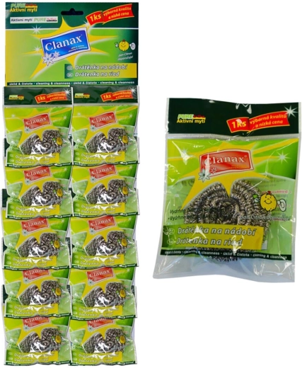 Rustfri stålskuresvamp 15 g