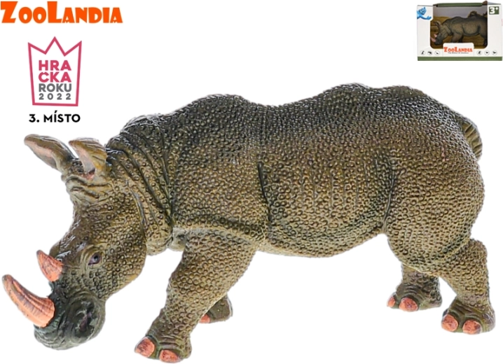 Zoolandia næsehorn – plastfigur 14 cm