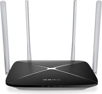 Mercusys AC12 AC1200 dual-band Wi‑Fi-router (1× WAN, 3× LAN)
