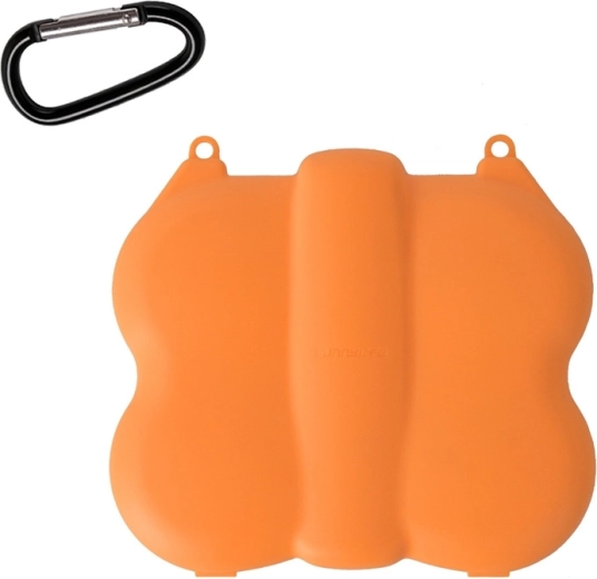 Sunnylife beskyttelsesetui med karabinhage til DJI Neo 2, orange – 1 stk.