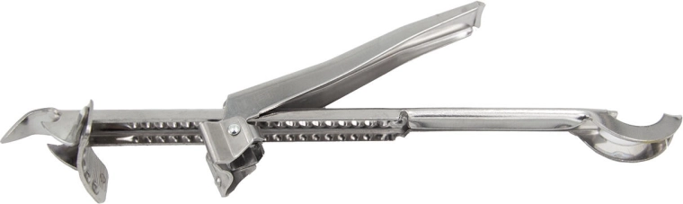 Universel åbner til låg og flasker i rustfrit stål, 24 cm