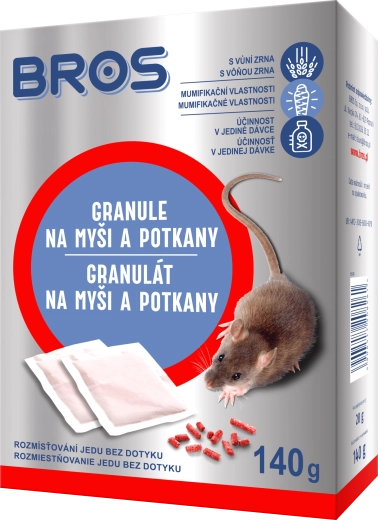 Bros granulat mod mus og rotter 140 g