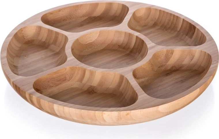 Delt bambustallerken BRILLANTE Bambus 31,5 x 4 cm