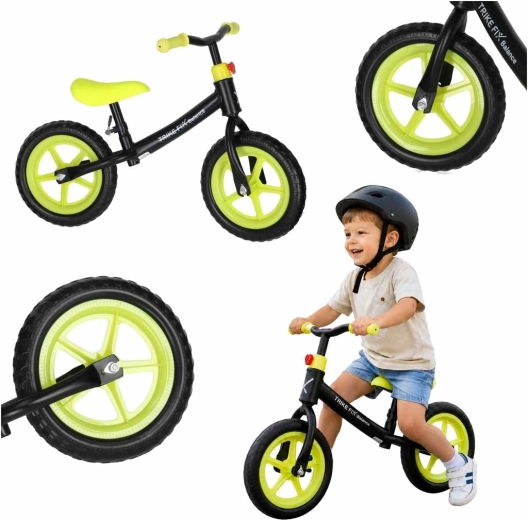 Balancecykel Trike Fix Balance sort-gul