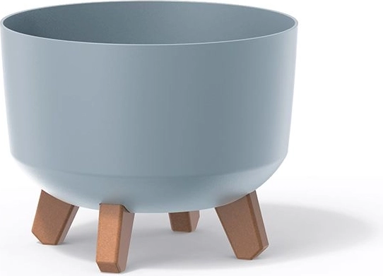 Blomsterkrukke Gracia Standard 20 cm – lysegrå plastoverpotte