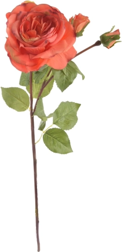 Kunstig rose orange 52 cm
