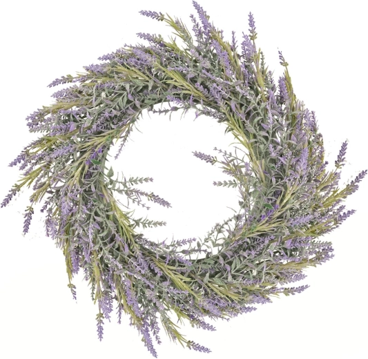 Dekorativ krans med lavendel 38 cm
