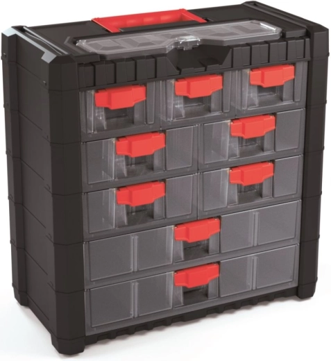 Plastisk ophængt organizer Multicase Cargo 400 × 200 × 392 mm, 9 skuffer
