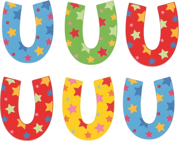 Bigjigs Toys Træ Bogstav med Stjerner U