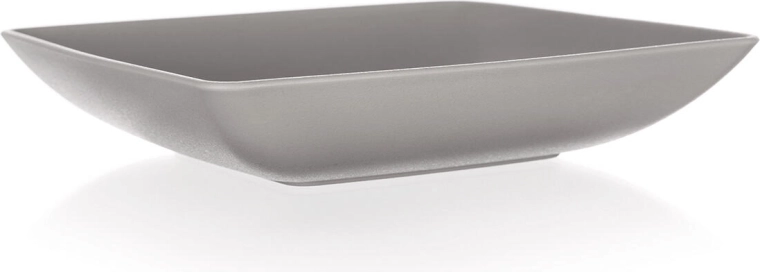 Dyb firkantet tallerken 17,5 × 17,5 cm i plast LATTE CULINARIA