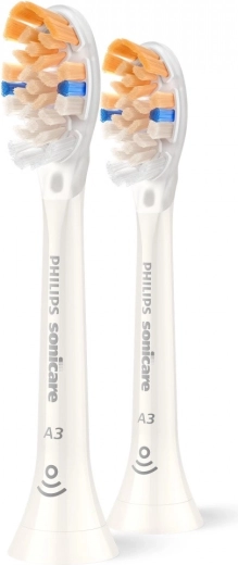 Philips Sonicare A3 Premium All‑in‑One erstatningshoveder, 2 stk., hvid