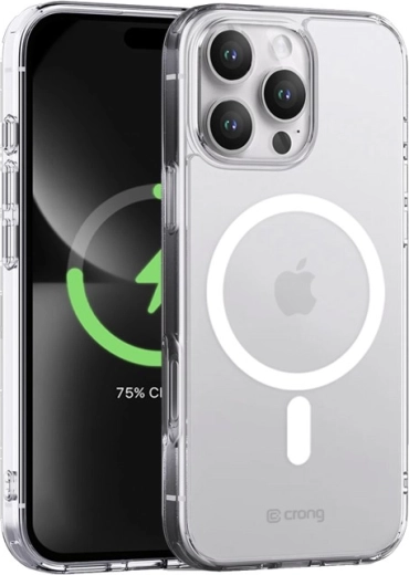 Gennemsigtigt Clear MAG Cover etui til iPhone 16 Pro med MagSafe