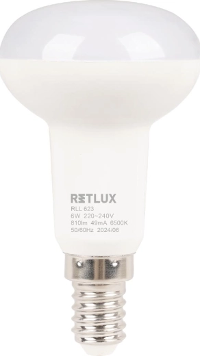 Retlux LED-spotpære R50 E14 6 W dagslys hvid