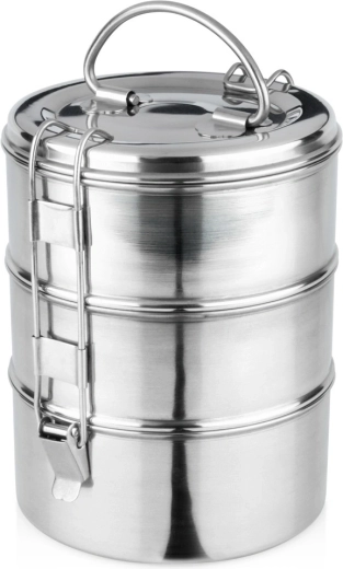 Vilde rustfri stål madboks i tre etager 3× 900 ml
