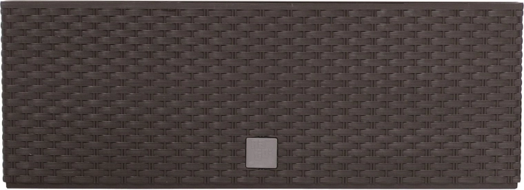 Plastisk rattan-blomsterkasse med indsats 39,5 cm – umbra
