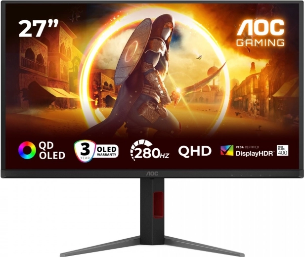 AOC Q27G4ZD 27" QD‑OLED gaming‑skærm 240 Hz Pivot